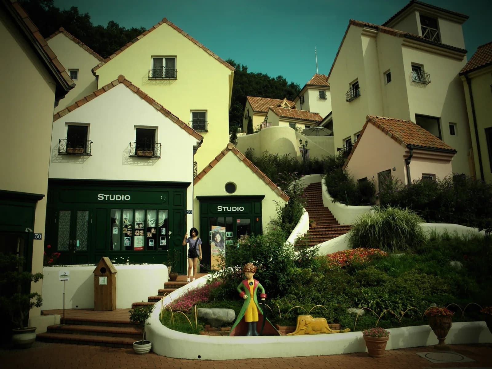 Buildings inside Petite France in Gapyeong, photographed in 2011.