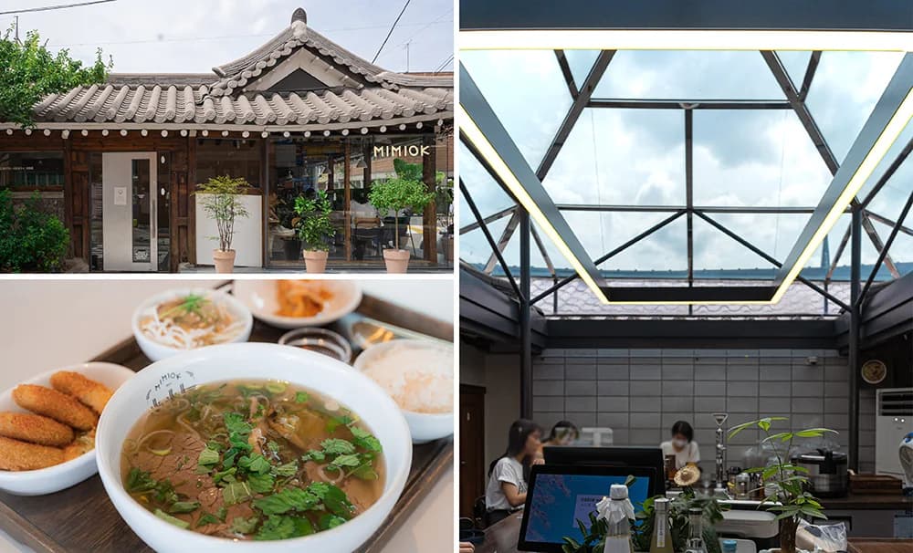 Mimiok Sinyongsan, where Sol and Ji-wan share a rice-noodle date