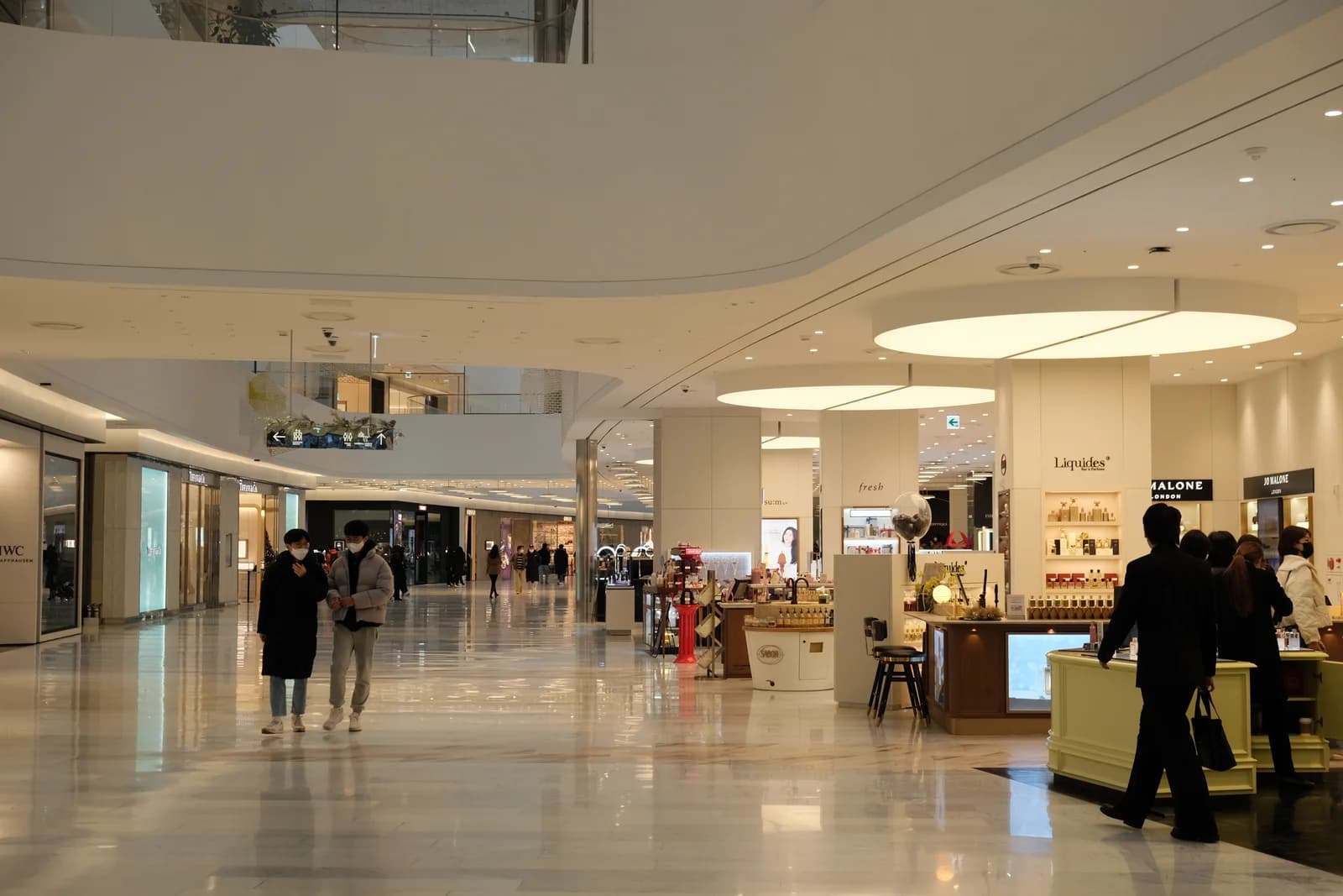 The Hyundai Seoul interior, a filming location for Queens department store.